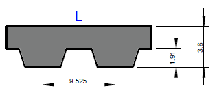 Zahnflachriemen Wickelware